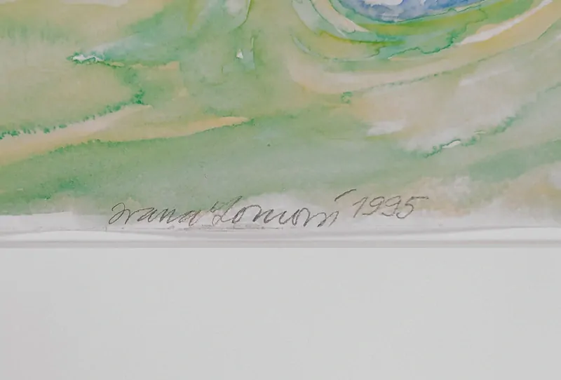 Lomová Ivana – Snění, malba akvarelem, 1995