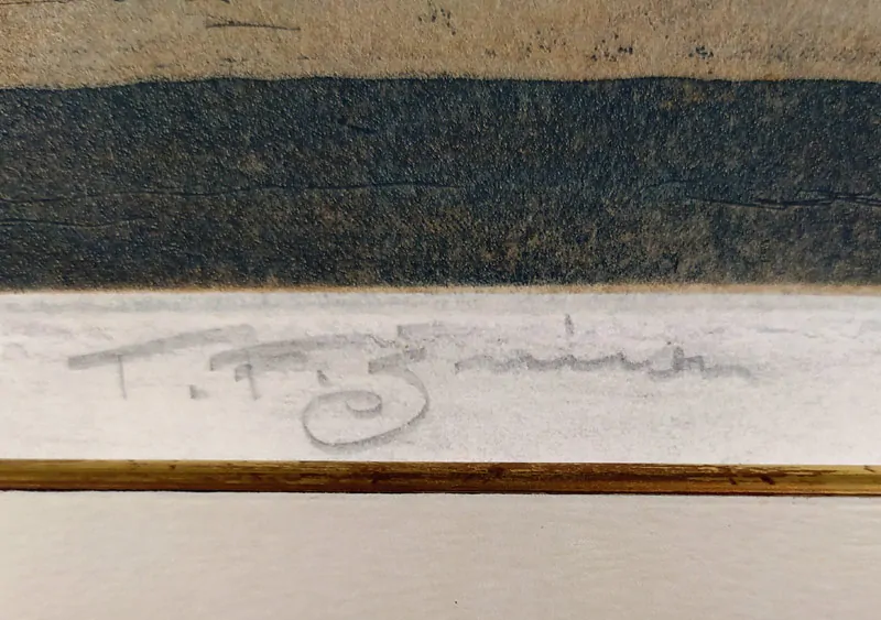 Šimon Tavík František – Tangerské nokturno, původní barevný lept, 1914