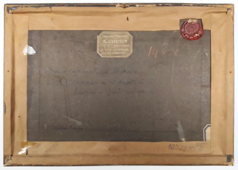 Marold Luděk – Goethe, Hermann et Dorothée 1893, kresba tuší a akvarelem, nedatováno