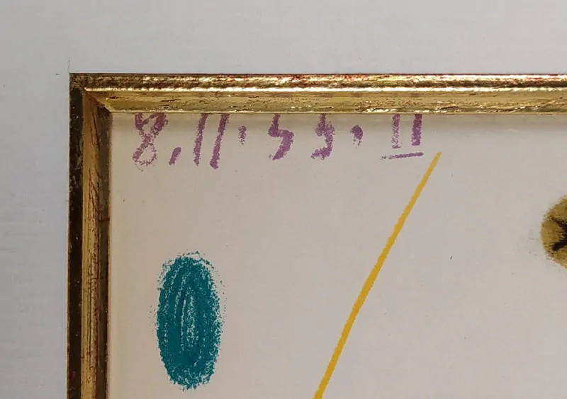 Picasso Pablo – Atelier „La Californie“, Cannes 15. 11. 1955, barevná litografie, 1955