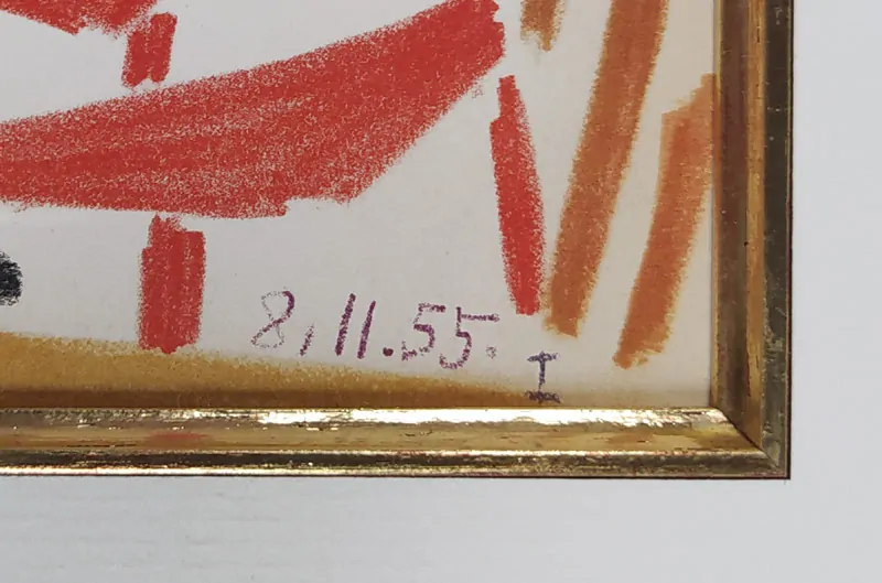 Picasso Pablo – Atelier „La Californie“, Cannes 15. 11. 1955, barevná litografie, 1955