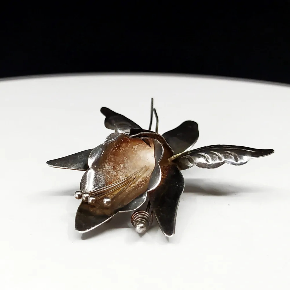 Stříbrná brož, Orchidej – Mexiko