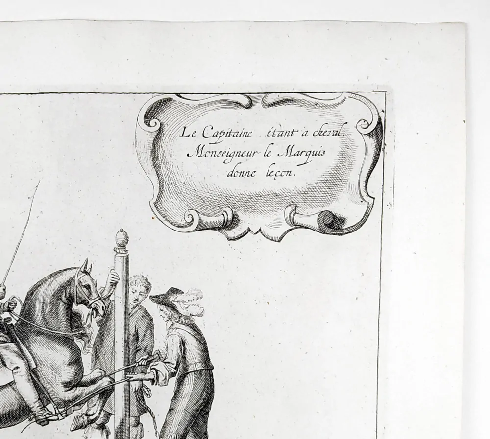 Vorsterman Lucas – Diepenbeke Abraham, Anglická jezdecká škola, předleptaný mědiryt, 1658