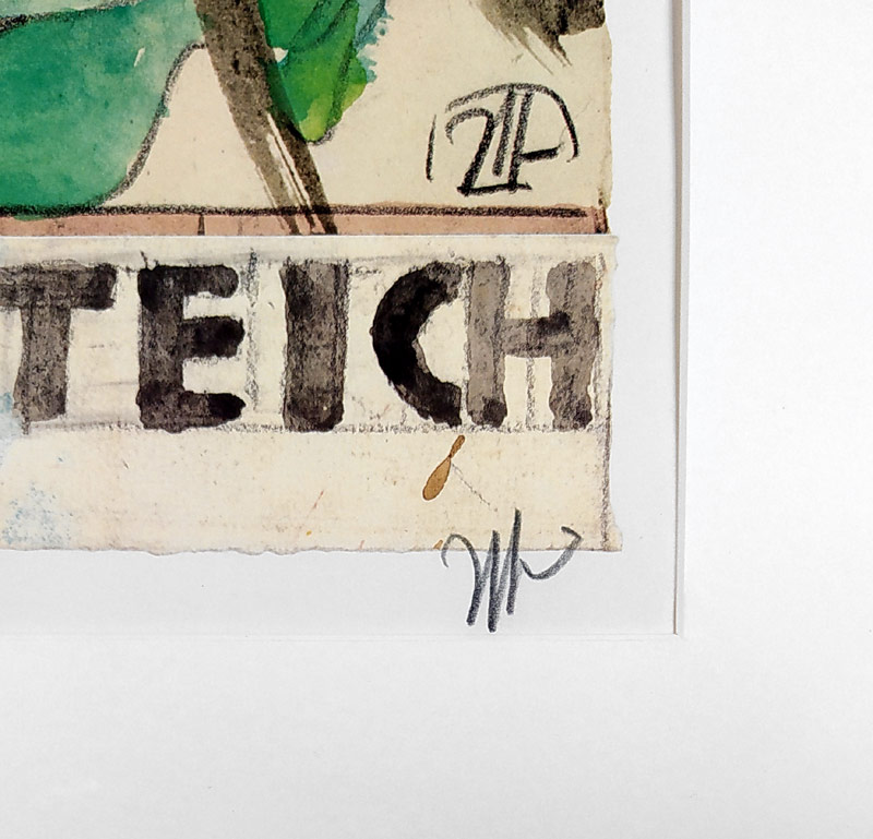 Janssen Horst – Galerie am Mönchsteich, tužkou signovaný ofset, 1992