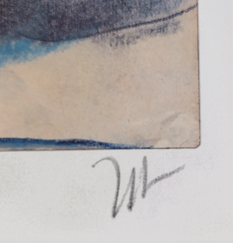 Janssen Horst – Basel Rot, tužkou signovaný ofset, ca 1990