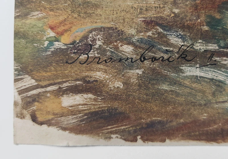 Žižka Vratislav Jan – Brambořík II, monotyp, 1956