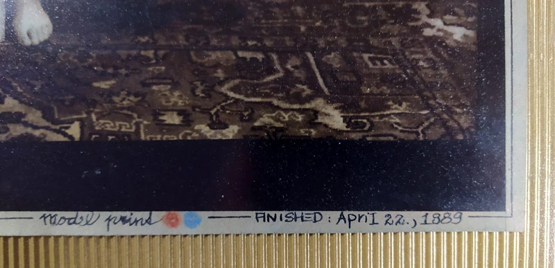 Saudek Jan – Eine Kupplerin #393, kolorovaná autorská fotografie, 1989