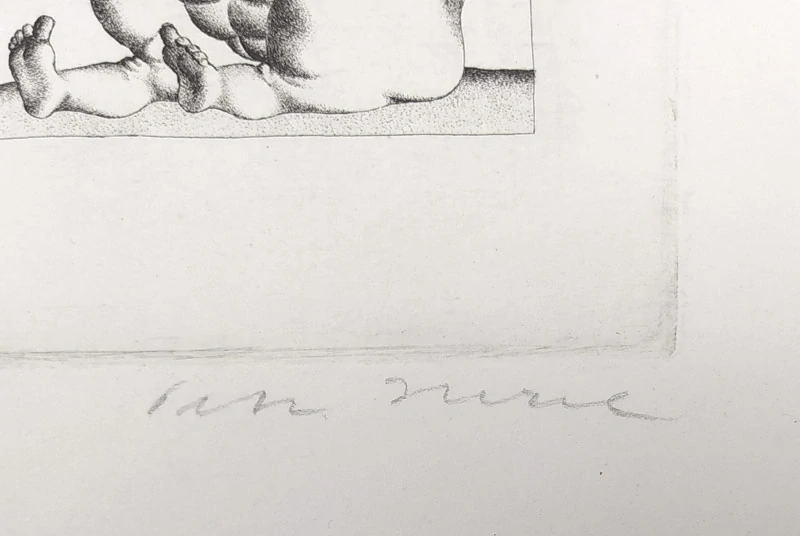 Herel Petr – Borges serie, zrnkový lept, autorský tisk, ca 1968