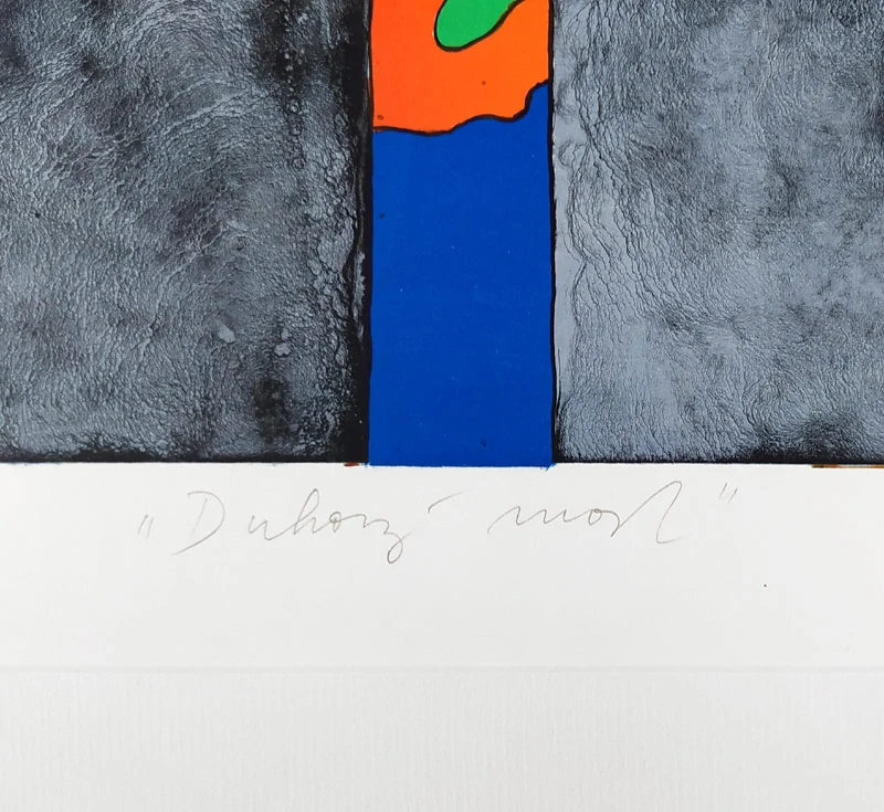 Lamr Aleš – Duhový most, barevná litografie, č. 16/55, 1989