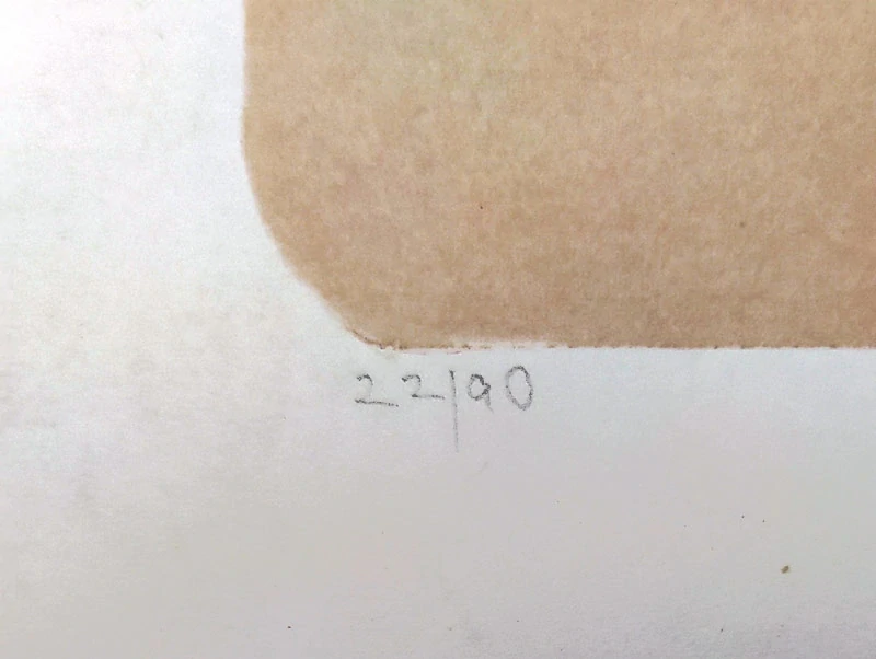 Burgetová Zdeňka – Snění, barevná litografie s podtiskem, č. 22/90, 1991