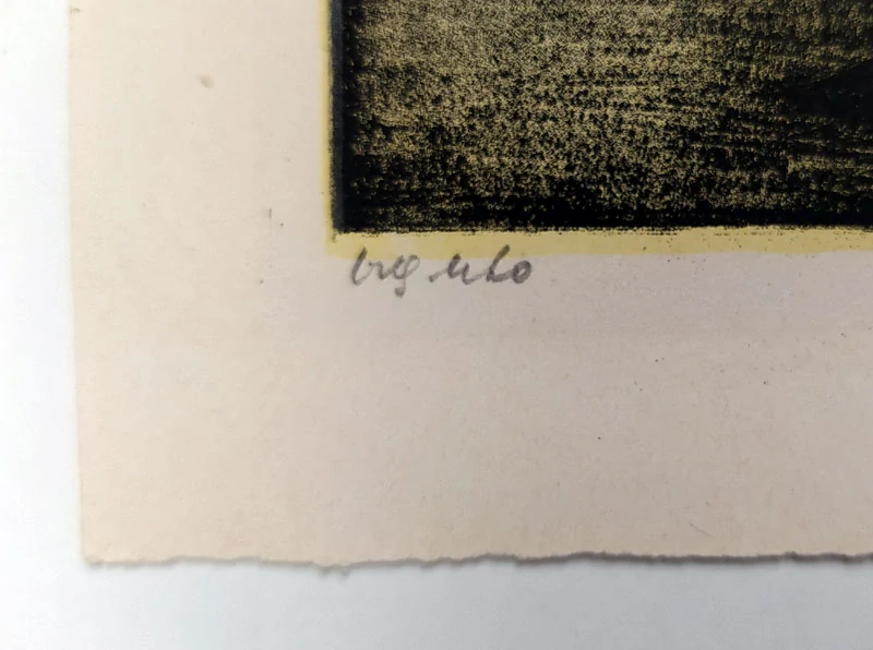 Jiřincová Ludmila – Dvě lodě, původní litografie s barevným podtiskem, ca 1960