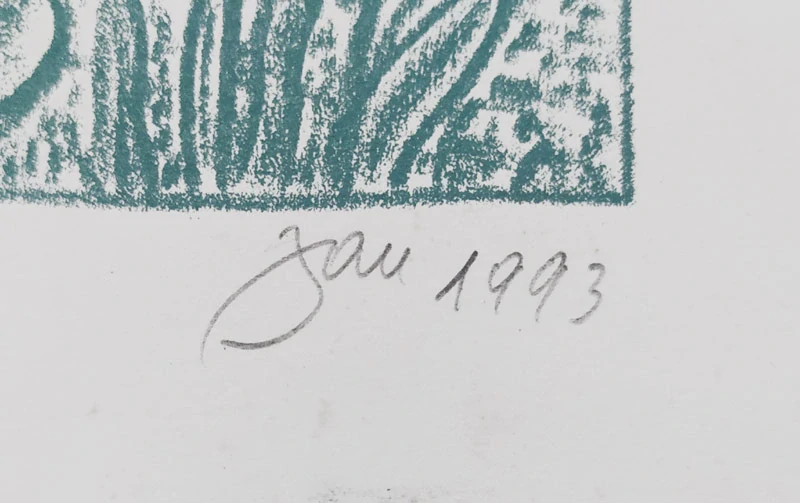 Jandejsek Vladimír – Konvolut dvou litografií a kolorované kresby, 1993–1998