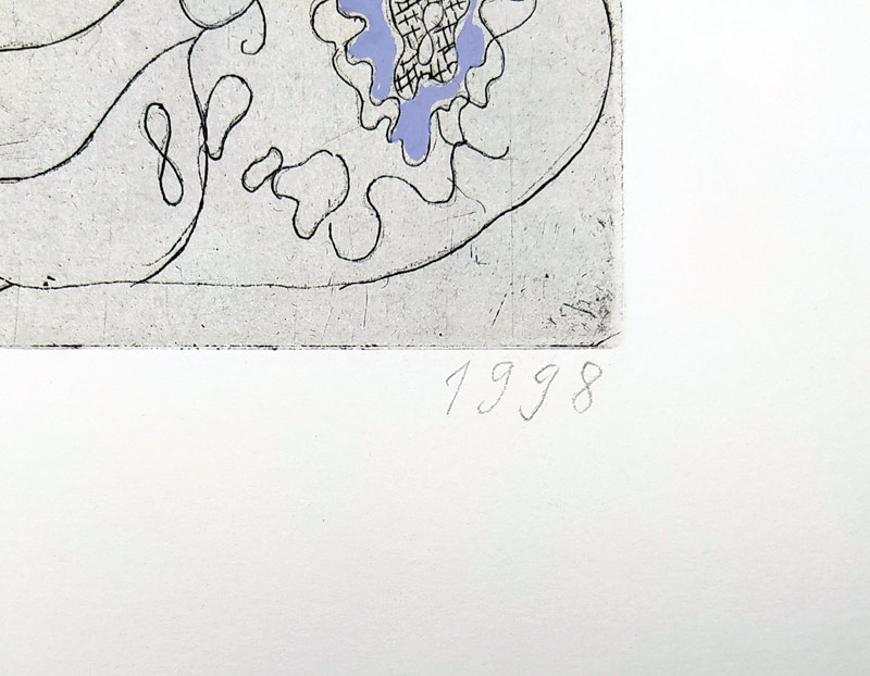 Černá Kateřina – Žofín, kolorovaný lept, č. 20/20, 1998