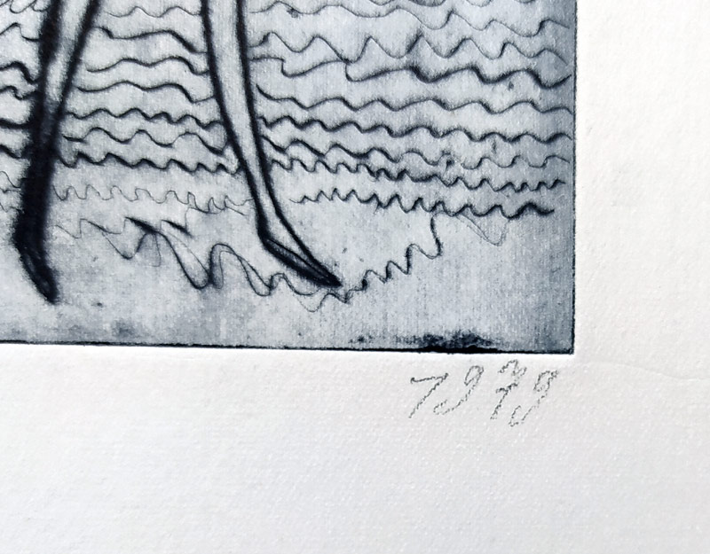 Černá Kateřina – Dívky na břehu moře, lept, 1979