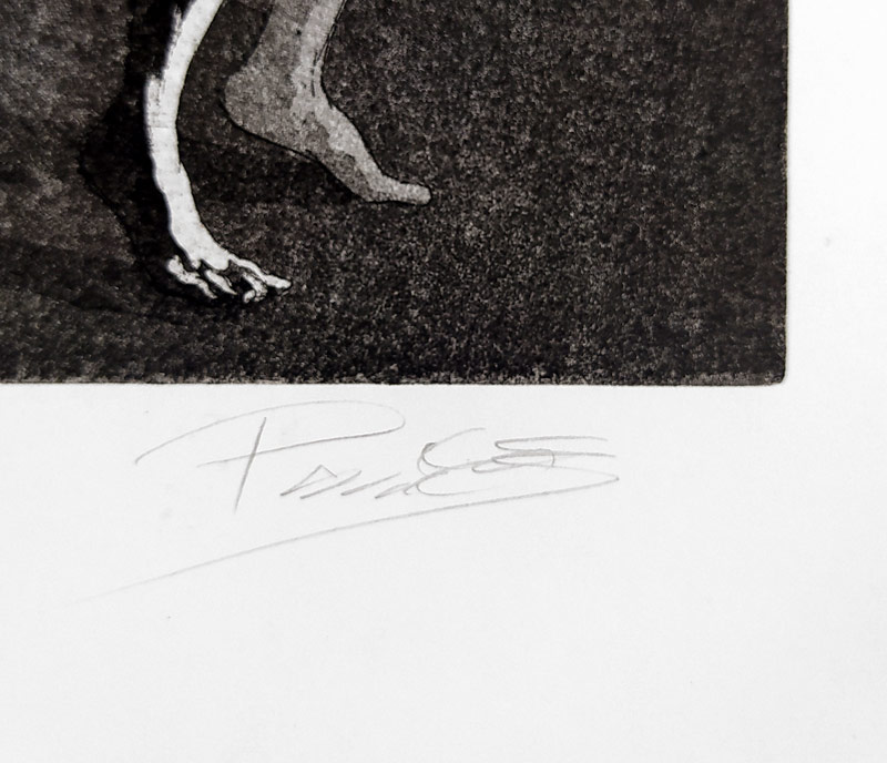 Panáček Adam – Dvojice, čárový lept s akvatintou, 18/20, 2023