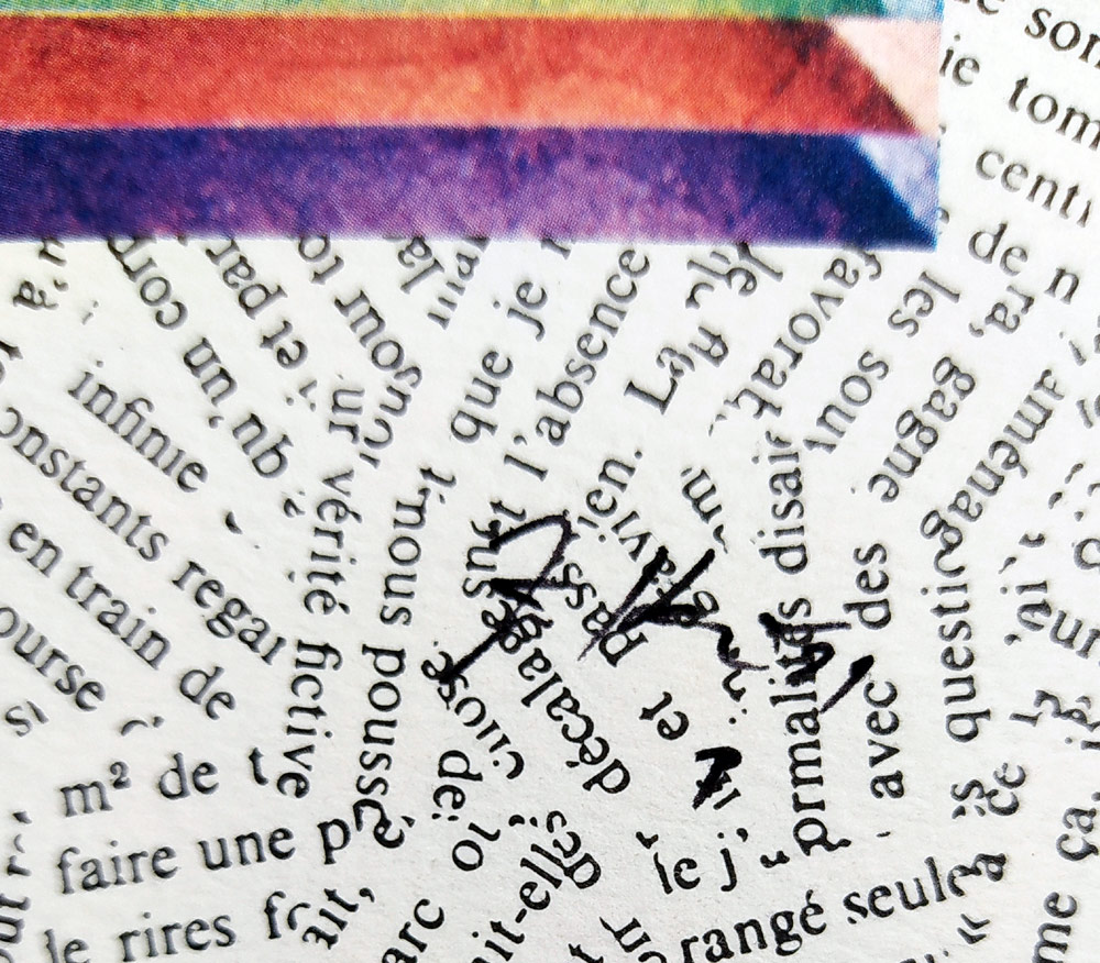 Kolář Jiří – Mademoiselle Rivière, plakát k vlastní výstavě, signováno, 1981