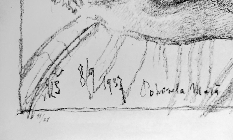 Švabinský Max – Slovenská žena, původní litografie, č. 11/21, 1937