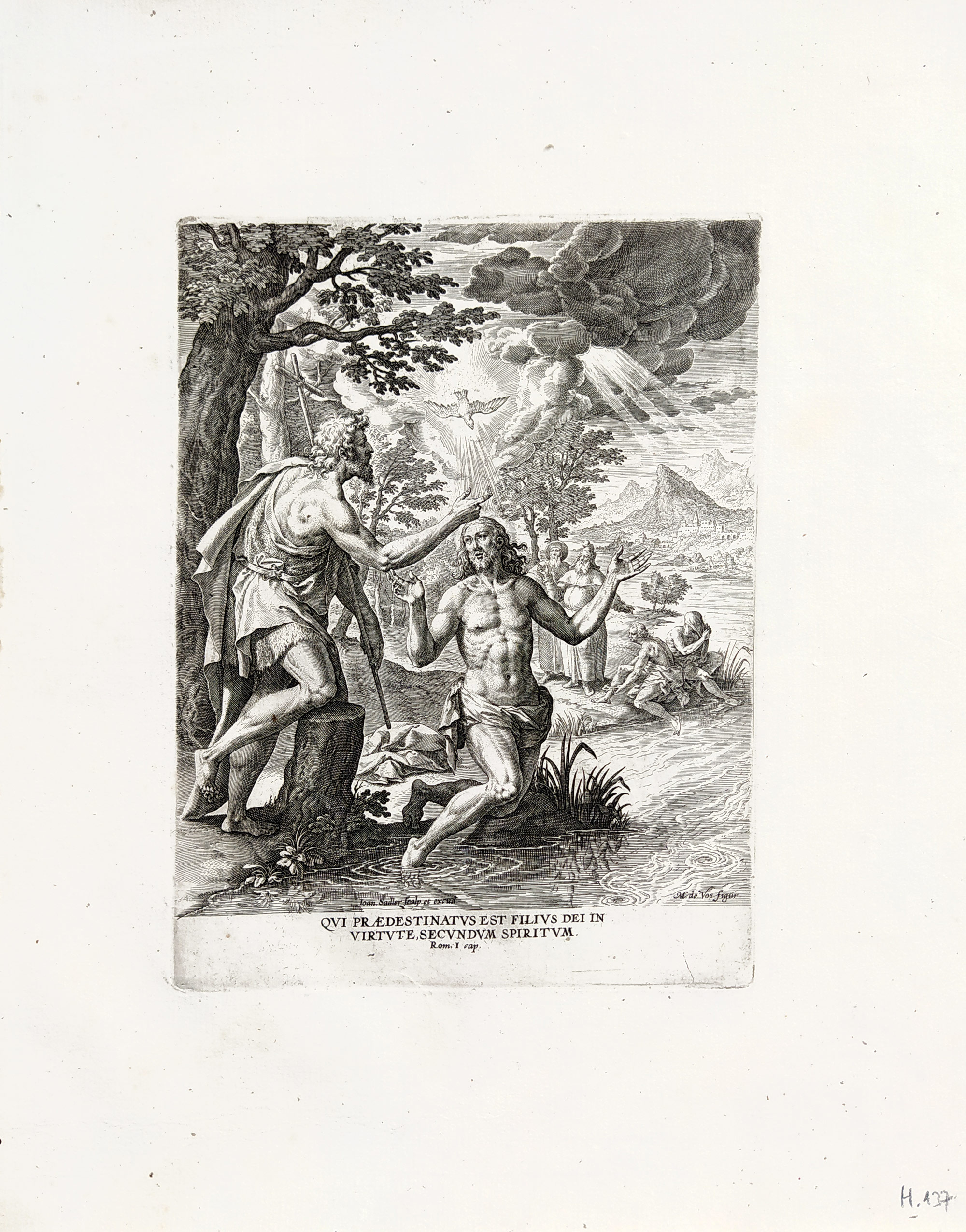 Sadeler Johann – Výjevy ze života Kristova, předloha Marten de Vos, pět původních mědirytů, 1582