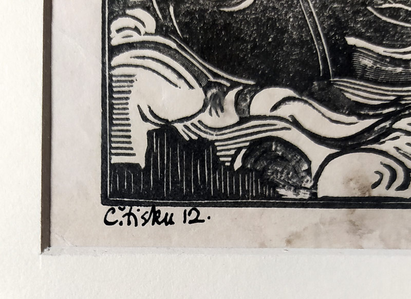 Váchal Josef – Myšlenky o poesii Otakara Březiny, původní dřevoryt, č. tisku 12, 1915