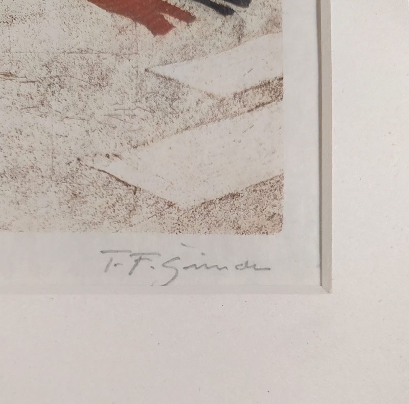 Šimon Tavík František – Slunná pláž, barevný lept, č. gr. soupisu 51, 1906