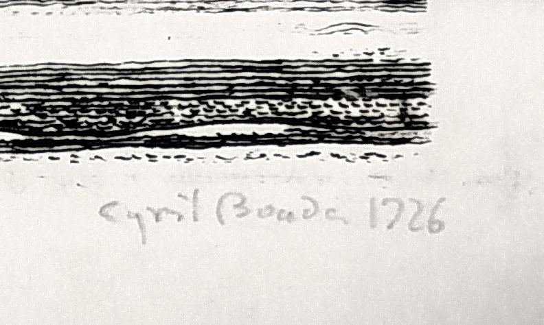 Bouda Cyril – Z Janova, původní lept, 1926