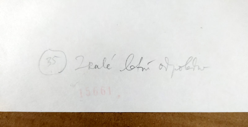 Liesler Josef – Zralé letní odpoledne, rozměrná barevná litografie, 1969