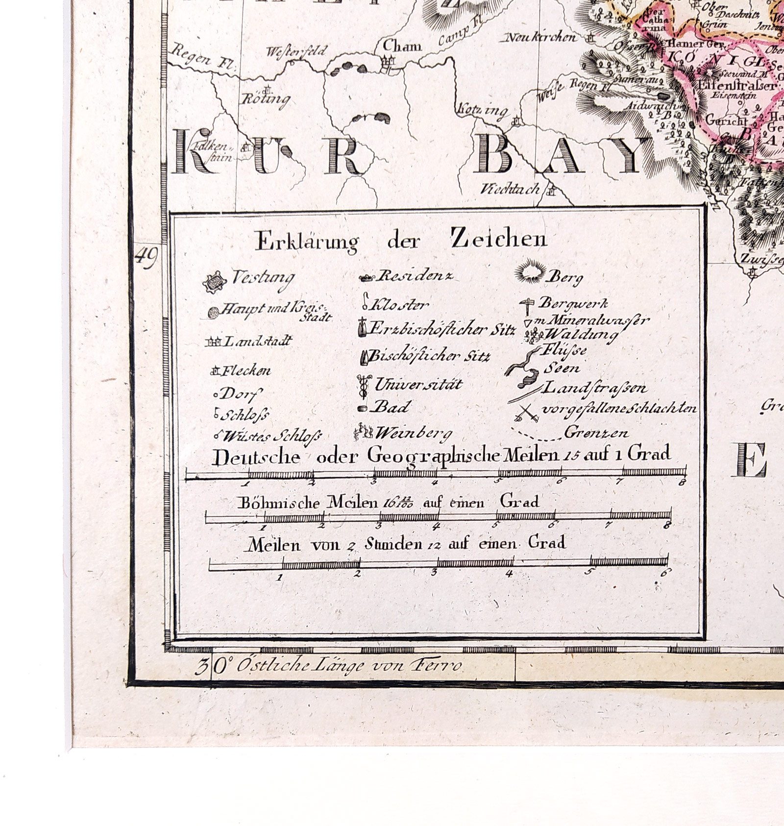  Čechy – Mapa království Českého, A. M. David, staře kolorovaný původní mědiryt, 1800