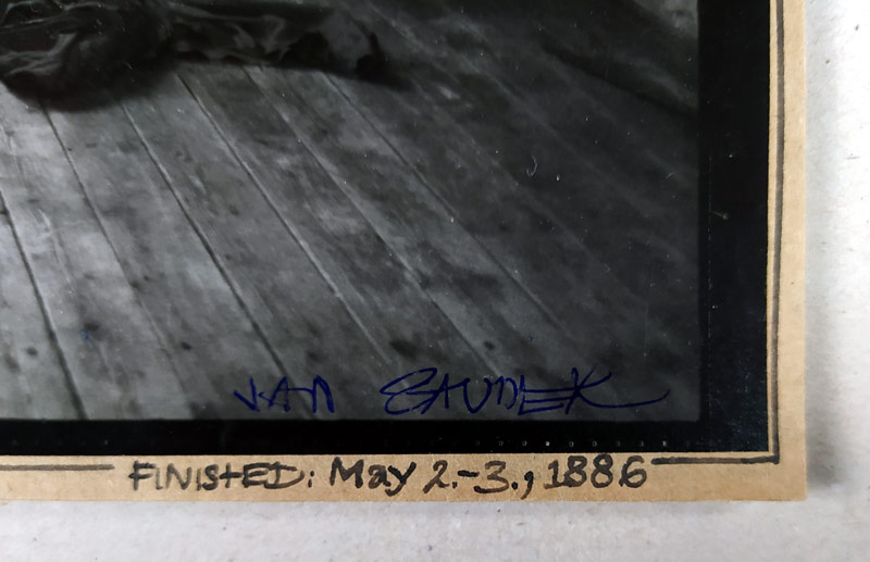 Saudek Jan – The divorce (Nikopol VI), kolorovaná autorská fotografie, 1986