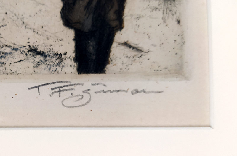 Šimon Tavík František – Mikulášský trn na Staroměstském náměstí, barevný lept, 1922