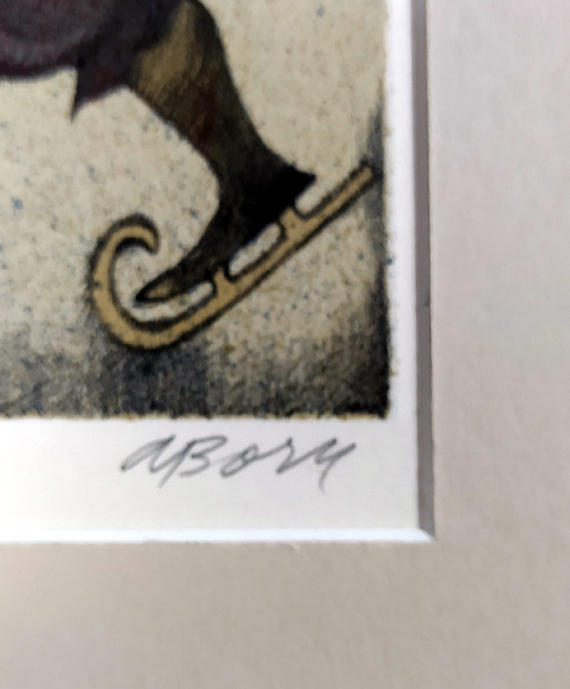 Born Adolf – Ex libris W. Meulemans, barevná litografie, č. 7/60, ca 2010