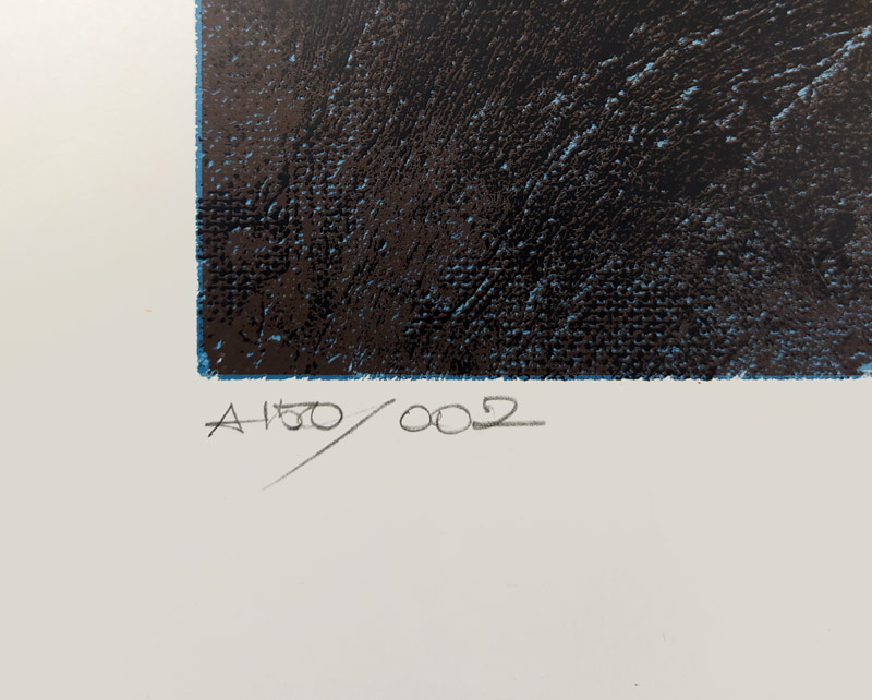 Kristofori Jan – Žena v čase, rozměrná barevná litografie, 1998