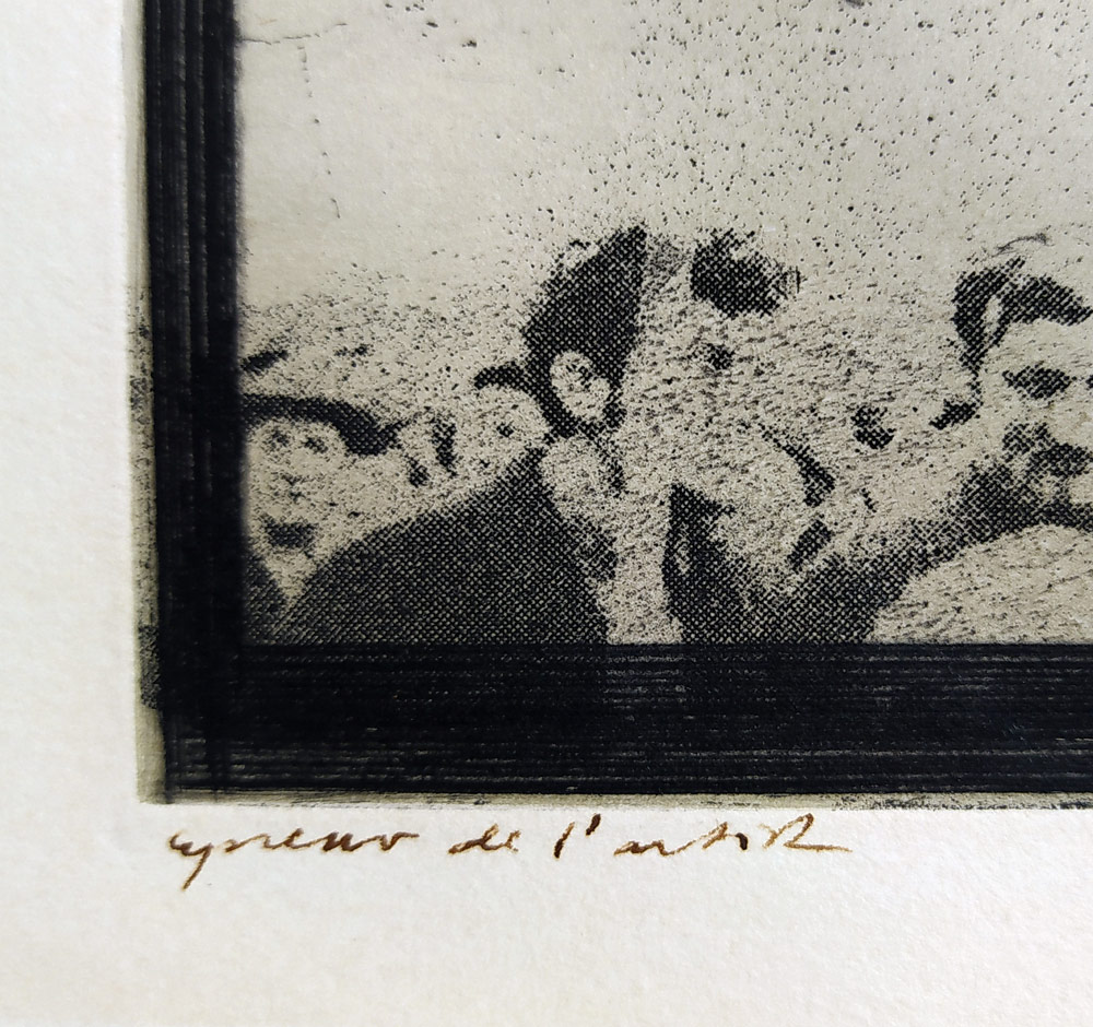 Sovák Pravoslav – Palach, Graphisches Tagebuch 1968–1969, vernis mou, akvatinta, suchá jehla, 1969