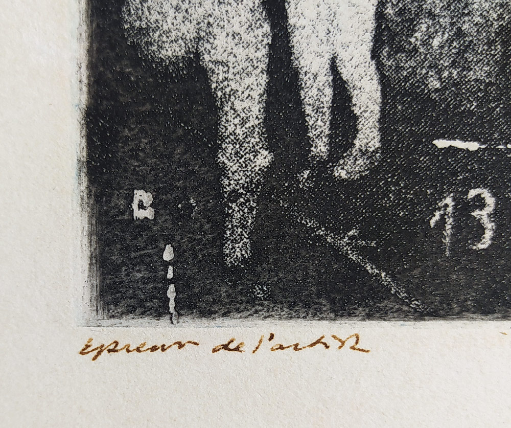 Sovák Pravoslav – Graphisches Tagebuch 1968–1969, vernis mou, akvatinta, suchá jehla, 1968