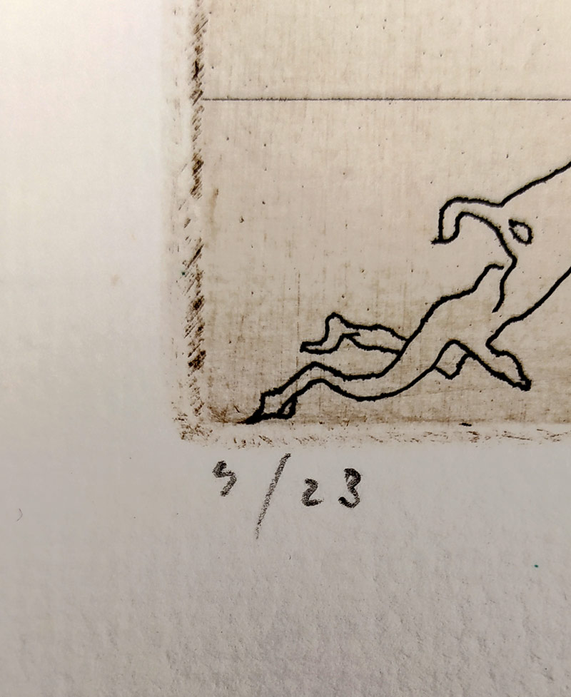 Istler Josef – Figury, původní lept, číslováno 4/23, 1945