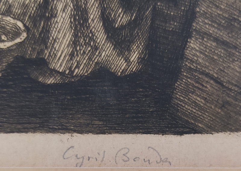 Bouda Cyril – Vzpomínka na Janov, původní lept, č. 139, 1929