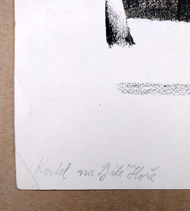 Vaňáč Otakar – Kostel na Bílé Hoře, původní litografie, ca 1930