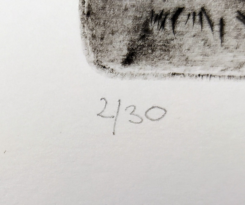 Čížek Antonín – Cernunnos, mezzotinta a suchá jehla, č. 2/30, 2011