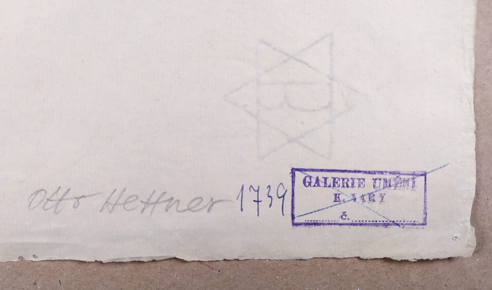 Hettner Otto – Ženy, původní litografie, 1921