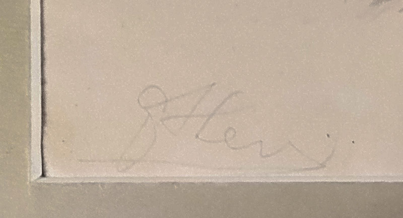 Ther František – Ležící akt, kresba tužkou na papíře, 1949