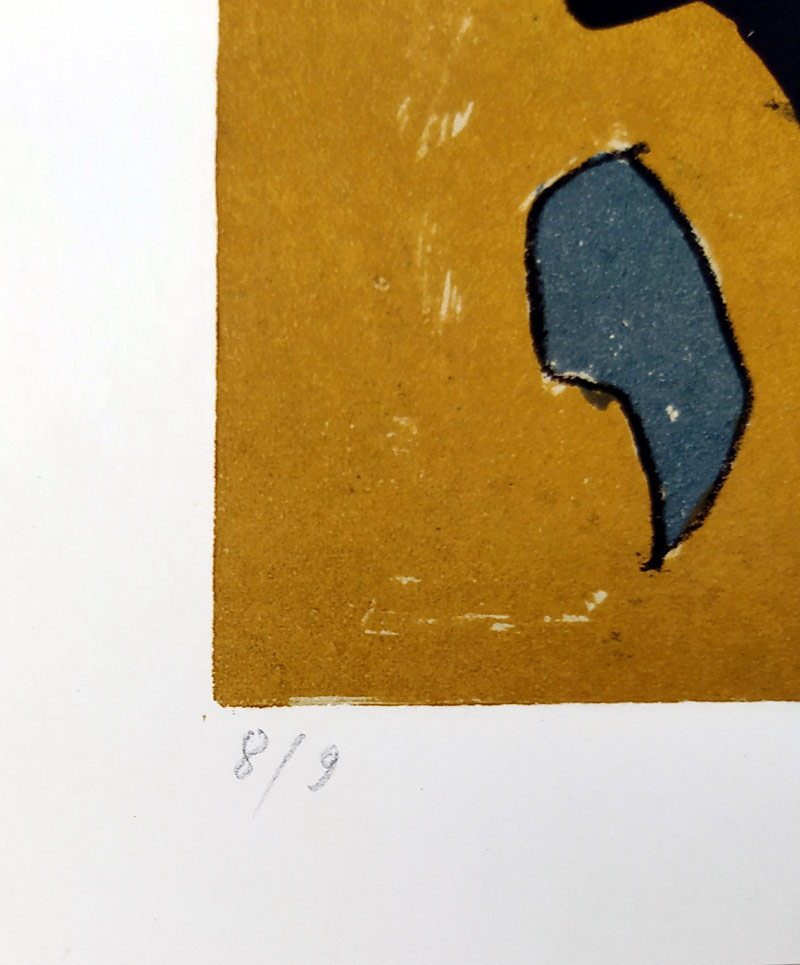 Gross František – Bez názvu, původní barevná litografie, č. 8/9, 1971