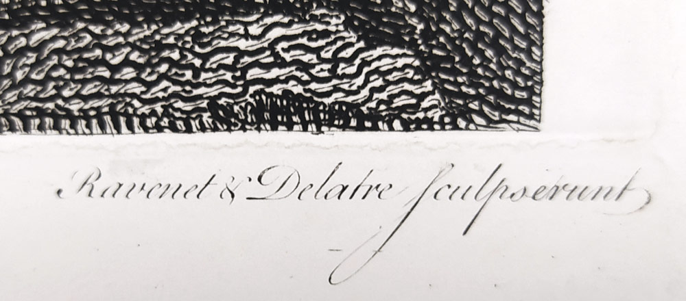 Ravenet S. F., Delattre J. M. – podle W. Hogartha, Milosrdný Samaritán, původní lept, 1772