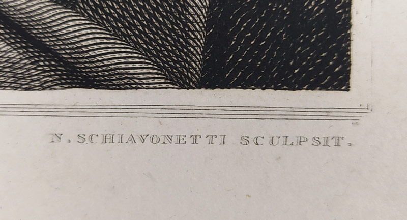 Schiavonetti Niccolò – podle Domenichina, A Magdalen, původní předleptaný oceloryt, 1809