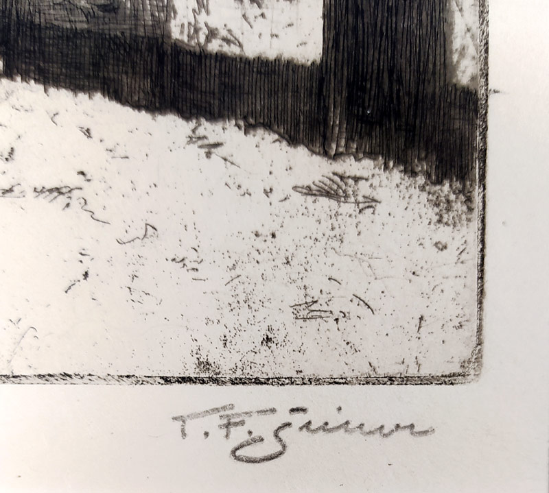 Šimon Tavík František – Praha, Zlatá ulička za královským hradem, původní lept, 1911