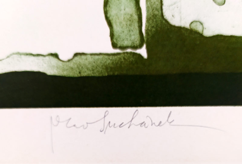 Suchánek Vladimír – Magická žena, původní monochromatická litografie, nedatováno