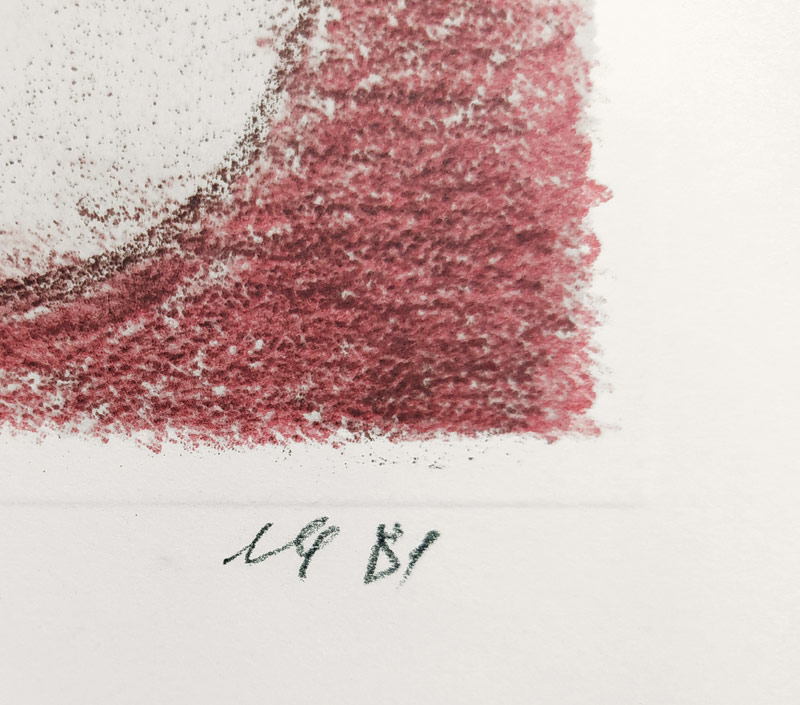 Wielgus Jindřich – Dívka, barevná litografie, 1981