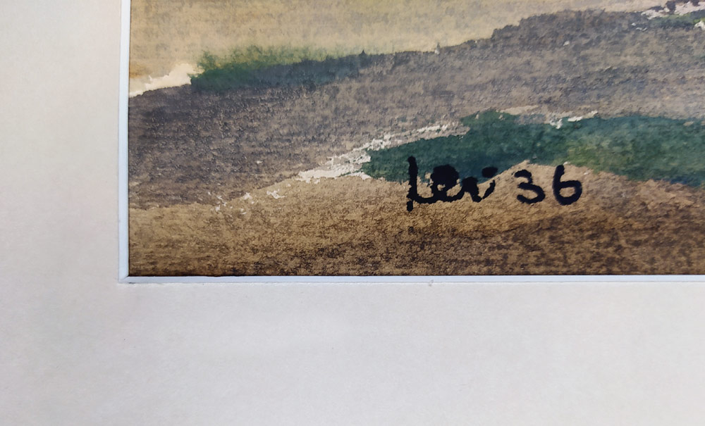 Šimák Lev – Léto / Červen v polích, akvarel na papíře, 1936