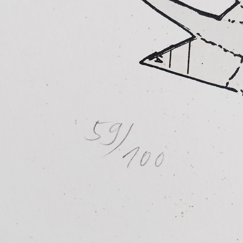 Janoušková Věra – Hlava, barevná litografie, č. 59/100, 1997