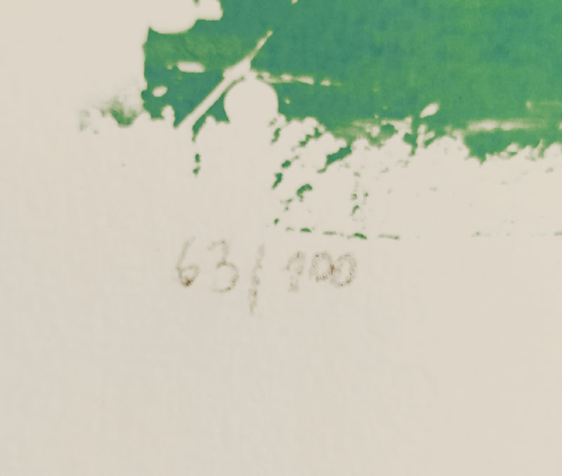 Kokolia Vladimír – Klubko, barevný linoryt, č. 63/100, 1999