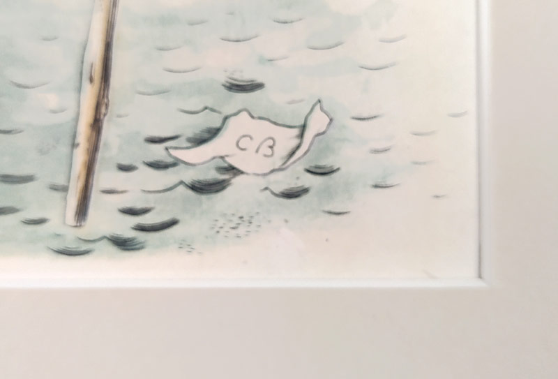 Bouda Cyril – Ovocnář, původní mědiryt s akvatintou, 1941