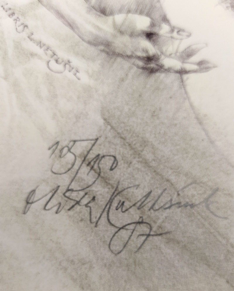 Kulhánek Oldřich – Ex libris L. Netušil, litografie s barevným podtiskem, č. 105/150, 1987